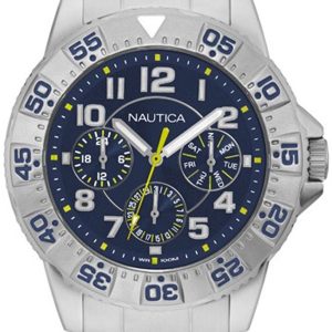 Nautica Herrklocka NAD16552G Blå/Stål Ø45 mm