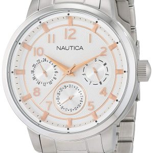 Nautica Herrklocka NAD16554G Nct Silverfärgad/Stål Ø44 mm