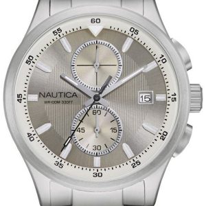 Nautica Herrklocka NAD19553G Grå/Stål Ø44 mm