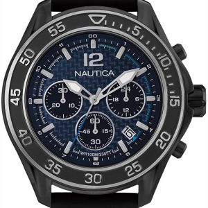 Nautica Herrklocka NAD25506G Blå/Gummi Ø47 mm