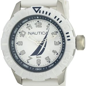 Nautica Herrklocka NAI08504G Vit/Gummi Ø44 mm