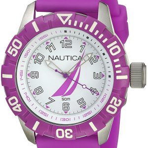 Nautica Herrklocka NAI08514G Analog Silverfärgad/Gummi Ø44 mm