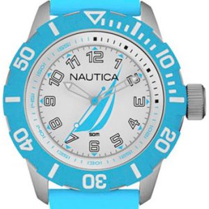 Nautica Herrklocka NAI08515G Vit/Gummi Ø44 mm