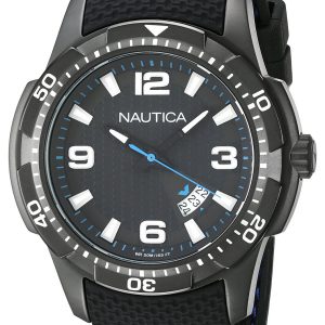 Nautica Herrklocka NAI13511G Analog Svart/Gummi Ø43 mm