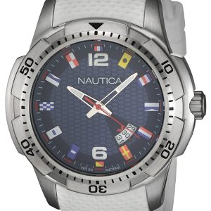 Nautica Herrklocka NAI13514G Analog Blå/Gummi Ø43 mm