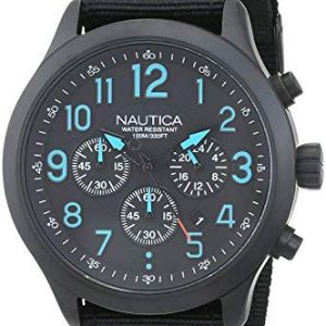 Nautica Herrklocka NAI16514G Svart/Textil Ø41 mm