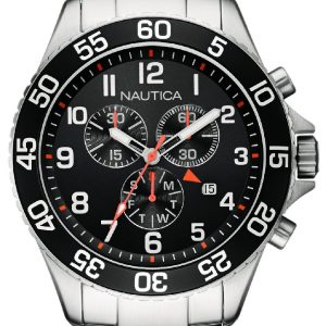 Nautica Herrklocka NAI17509G Multifunction Svart/Stål Ø46 mm