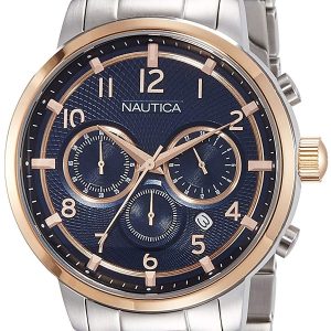 Nautica Herrklocka NAI19537G Blå/Stål Ø45 mm