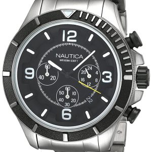 Nautica Herrklocka NAI21506G Nst Svart/Stål Ø45 mm