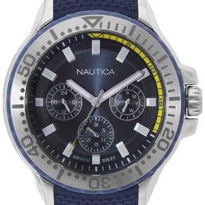 Nautica Herrklocka NAPAUC003 Blå/Gummi Ø49 mm