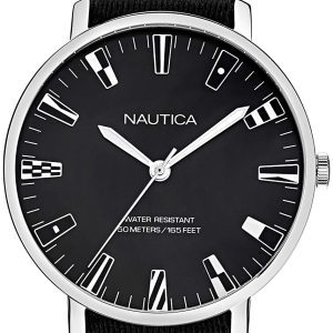 Nautica Herrklocka NAPCRF901 Svart/Textil Ø43 mm