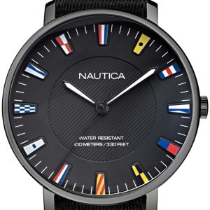 Nautica Herrklocka NAPCRF903 Svart/Textil Ø43 mm