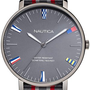 Nautica Herrklocka NAPCRF906 Grå/Textil Ø43 mm