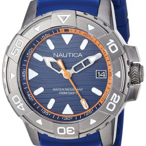 Nautica Herrklocka NAPEGT003 Blå/Gummi Ø45 mm