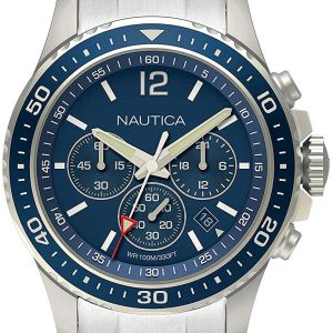 Nautica Herrklocka NAPFRB011 Freeboard Blå/Stål Ø44 mm