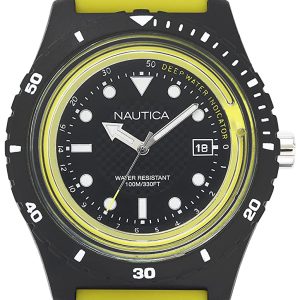 Nautica Herrklocka NAPIBZ003 Svart/Gummi Ø46 mm