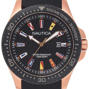 Nautica Herrklocka NAPJBC006 Svart/Gummi Ø44 mm