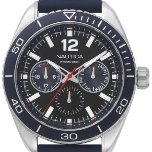 Nautica Herrklocka NAPKBN003 Svart/Gummi Ø46 mm