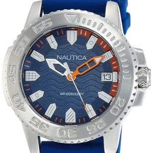 Nautica Herrklocka NAPKYW001 Blå/Gummi Ø45 mm