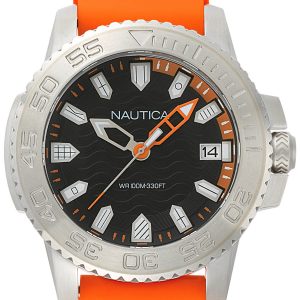 Nautica Herrklocka NAPKYW002 Svart/Gummi Ø45 mm