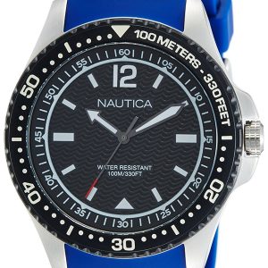 Nautica Herrklocka NAPMAU002 Dress Svart/Gummi Ø44 mm