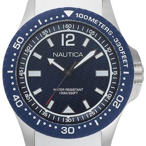 Nautica Herrklocka NAPMAU004 Dress Blå/Gummi Ø44 mm