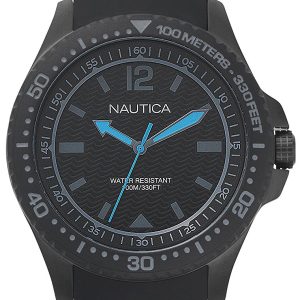 Nautica Herrklocka NAPMAU007 Dress Svart/Gummi Ø44 mm