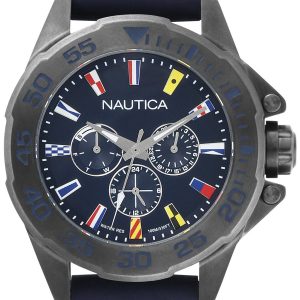 Nautica Herrklocka NAPMIA004 Blå/Gummi Ø44 mm