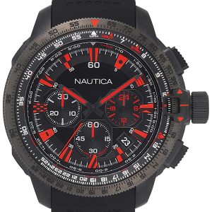 Nautica Herrklocka NAPMSB001 Svart/Gummi Ø46 mm