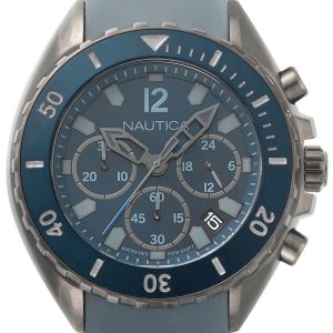 Nautica Herrklocka NAPNWP003 Chronograph Blå/Gummi Ø47 mm