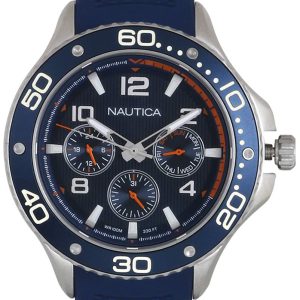 Nautica Herrklocka NAPP25002 Blå/Gummi Ø48 mm