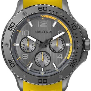 Nautica Herrklocka NAPP25003 Grå/Gummi Ø48 mm