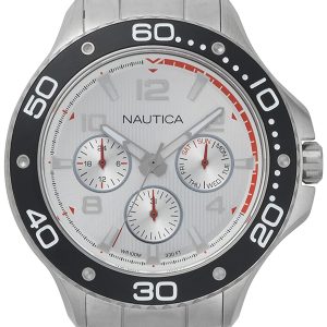 Nautica Herrklocka NAPP25005 Silverfärgad/Stål Ø48 mm