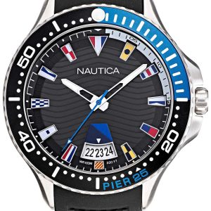 Nautica Herrklocka NAPP25F11 Grå/Gummi Ø48 mm