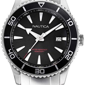 Nautica Herrklocka NAPPBF909 Svart/Stål Ø44 mm