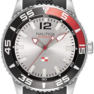 Nautica Herrklocka NAPPBP904 Silverfärgad/Gummi Ø44 mm