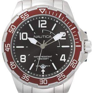 Nautica Herrklocka NAPPLH005 Svart/Stål Ø45 mm