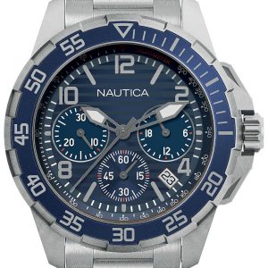 Nautica Herrklocka NAPPLH009 Blå/Stål Ø45 mm