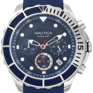 Nautica Herrklocka NAPPTR001 Blå/Gummi Ø46 mm