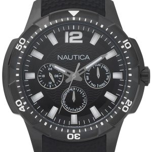 Nautica Herrklocka NAPSDG001 Multifunction Svart/Gummi Ø46 mm