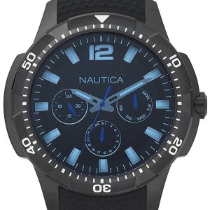 Nautica Herrklocka NAPSDG003 Multifunction Svart/Gummi Ø46 mm