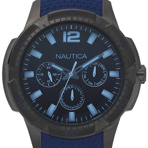 Nautica Herrklocka NAPSDG004 Multifunction Svart/Gummi Ø46 mm