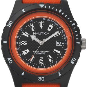 Nautica Herrklocka NAPSRF003 Svart/Gummi Ø46 mm