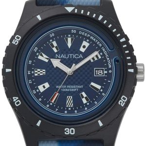 Nautica Herrklocka NAPSRF004 Blå/Gummi Ø46 mm