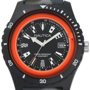 Nautica Herrklocka NAPSRF005 Svart/Gummi Ø46 mm