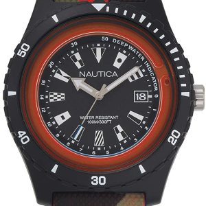 Nautica Herrklocka NAPSRF008 Svart/Gummi Ø46 mm