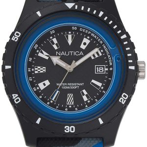 Nautica Herrklocka NAPSRF009 Svart/Gummi Ø46 mm