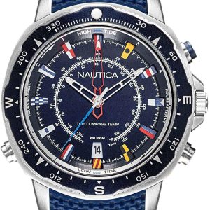 Nautica Herrklocka NAPSSP902 Blå/Gummi Ø44.2 mm