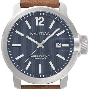 Nautica Herrklocka NAPSYD001 Sydney Blå/Läder Ø44 mm