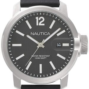 Nautica Herrklocka NAPSYD002 Sydney Svart/Läder Ø44 mm